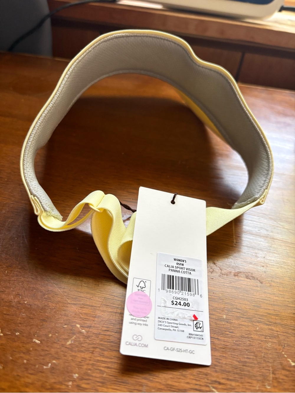 Calia Panna Cotta Sport Visor - Picture 3 of 3